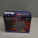 DG-Direct Christmas Tree Topper Lighted with Silver Snowflake Projector, Led Rotating Magic Snowflake, 3D Hollow Glitter Lighted Silver Snow Tree Topper for Christmas Tree Decorations