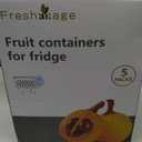 5 PCS Large Fruit Containers for Fridge - Leakproof Food Storage Containers with Removable Colander - Dishwasher & microwave safe Produce Containers Keep Fruits, Vegetables, Berry, Meat Fresh Longer