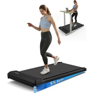 3-in-1 Walking Pad with Incline,2.5 HP Under Desk Treadmill for Home Office,265 LBS Compact Walking Treadmill with LED Display,No Assembly