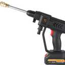 88VF 1500W Cordless High Pressure Car Washer Rechargeable Car Wash Gun Electric Water Gun Foam Machine for Washing Cars/Bicycle/Floors/Siding
