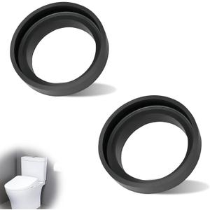 2-Pack 9BU024E Tank to Bowl Gasket - Perfectly Compatible with Toto Drake Toilet, Replacement Gasket for Toilet, Fits Most 3" Two-Piece Toilets - Ensures Leak-Free, Hassle-Free Operation