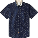 Dubinik® Mens Short Sleeve Button Down Shirts 100% Cotton Plaid Men's Casual Button-Down Shirts with Pocket Size Medium