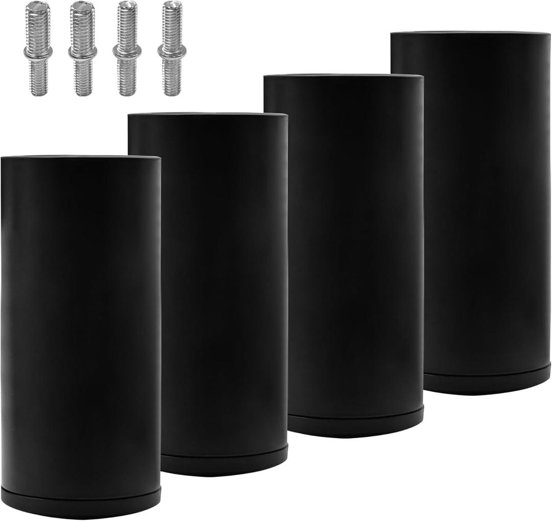 6 Inch Metal Legs for Adjustable Bed Frame, Bed Frame Support Legs Replacement Set of 4