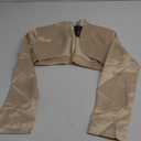 BOLEROSE Formal Long Sleeve Satin Bolero Shrug (6, Champagne)