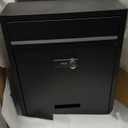 Wall Mount Mailbox (Upgraded Design), 12 Inch Metal Mailbox with Key and Password Combination Lock, Waterproof Wall Mount Mailboxes for Outside, Security Drop Box with Transparent Window…