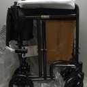 Drive Medical Lightweight Folding Transport Wheelchair - Reliable Mobility Support - Durable Steel Frame - Swing-Away Footrests - Compact Travel Design - Silver (1 Count (Pack of 1))