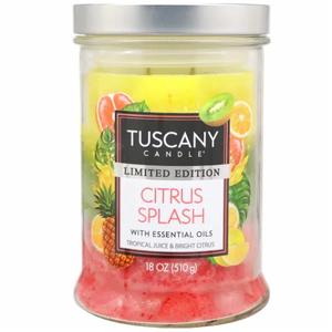 Tuscany Candle Citrus Splash Long-Lasting Scented Jar Candle, 18 oz