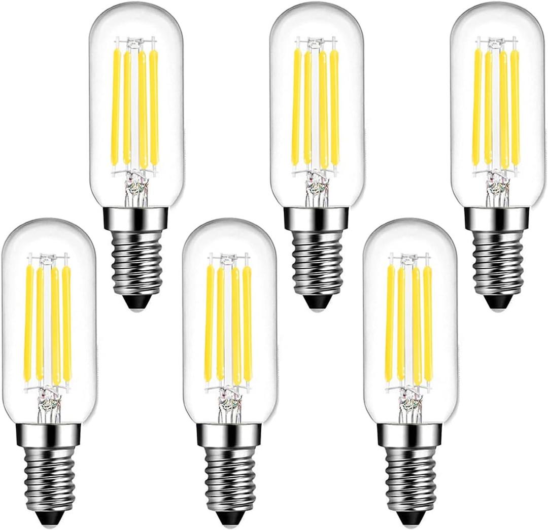 SHUWDKAR E14 Bulb 40W Equivalent 400ML 6000K Daylight White, 4W LED E14 Light Bulb European Base Non-Dimmable, 6 Pack