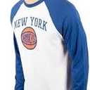 Ultra Game NBA Men's Super Soft Raglan Baseball T-Shirt New York Medium