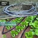 Soaker Hose 100ft (50ft*2), Heavy Duty Garden Hose for DIY Irrigation System,Drip Irrigation Hose Save 80% Water, Leakproof Design, Flexible Water Hose with Holes for Lawn, Garden Bed, Vegetable Field