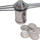 Stainless Steel Press Sev Sancha Machine Press Murukku Maker Traditional Sorya Idiyappam Maker Kitchen Dough Press Dab sev Sancha with 6 Jali