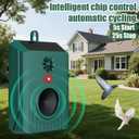 2026 New Solar Ultrasonic Bird Repellent Devices Bird Repeller Outdoor Bird Deterrents for Outside IP65 Pigeon Repellent Woodpecker Goose Deterrent for Patio Rooftops Porch Balconies(2)