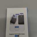 Magnetic Wallet Cell Phone Card Holder for Phone Case with Mag-Safe, Stronger Magnetic RFID Leather Phone Wallet Stick on Series of iPhone 17/16/15/14/13/12 and Pro/Promax, Pink