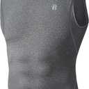 Runhit Sleeveless Compression Shirt Men Tank Top Athletic Muscle Shirts for Men (Gray, XL)