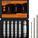 Damaged Screw Extractor Set,Fathers Day Gifts for Dad from Daughter Son,Gifts for Men,Christmas Stocking Stuffers for Men Husband Boyfriend, Cool Stuff Gadgets (white)