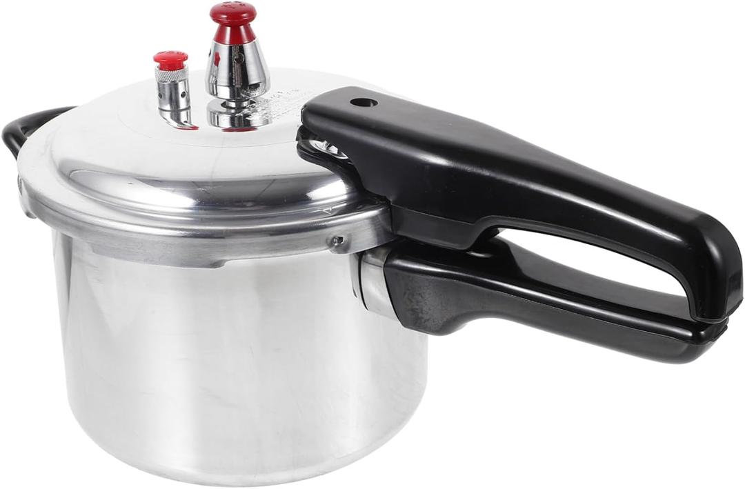 INOOMP High Pressure Cooker Composite Bottom Induction and Gas Compatible Safe Pressure Pot for Canning 2.7 Quart Sturdy Stainless Steel for Family Cooking