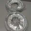 50 Pack Disposable Gas Stove Burner Liners, 8.5 x 8.5 Inches, Aluminum Foil Square Stove Covers, Range Protectors, Stove Top Foil Covers for Gas Burners, Catch Food Spills (Rotundity)