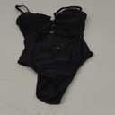 Eomenie One Piece Swimsuit for Women Ring Linked Monokini Sexy Bathing Suit Cutout Swim Suit (Medium, Black)