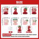 8PCS Berry 2nd Birthday Honeycomb Centerpieces Two Sweet Birthday Decorations Strawberry 2nd Birthday Decorations for Girl