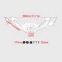 Motorcycle Front Fairing Winglet Aerodynamic Spoiler Beak Nose Cone Extension Fixed Wing Kit Compatible with Yamaha YZF R3 R25 2019-2025 (Matte Black)