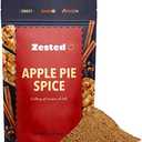 Zested Flavor Market Apple Pie Spice - XL 6 oz Bag - Zested Autumn-Inspired Natural Spice Blend - Gluten-Free and Nut-Free - Goes Great on Snacks, in Baked Treats, and Dips and Spreads BEST USED BY 09-18-2026