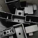 Hunlostten 16" Heavy Duty Twin Bed Frame No Box Spring Needed, Metal Platform Bed Frame Twin with Round Corners, Easy Assembly, Noise Free, Black