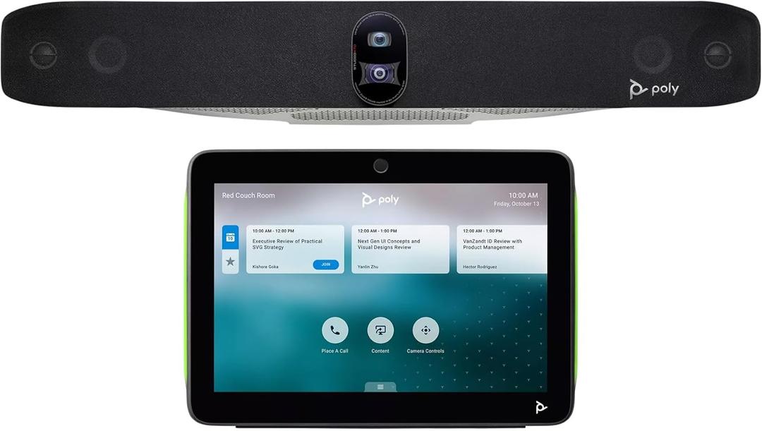 POLY Studio X70 All-in-One Video Bar with TC10 Controller Kit