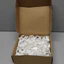 Amyhill 200 Pcs Christmas Gutter Light Hooks for Hanging Outdoor String Lights White Plastic Weatherproof Gutter Clips Hangers for Outside Xmas Halloween Holiday Patio