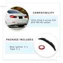 Carbon Fiber Pattern F30 Spoiler PSM-Style Compatible with (2013-2018) 3 Series F30 Sedan / F80 M3 Sedan