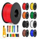 22 Gauge Stranded Wire Kit, 23ft Each 8 Colors 22AWG Silicone Electrical Wire Spool, Flexible Tinned Copper Wire, Hook Up Wire Kit for DIY, Automotive