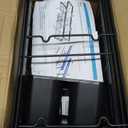 GSlife Narrow Dish Drying Rack - Expandable Small Dish Rack for Kitchen Counter, 2 Tier Adjustable Capacity Dish Drainer Rack for RV/ 1-2 People Families, 15.7''-20.7''L x 7" D x 12.6" H, Black