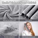 SmoothNovelty 16 Pack Microfiber Bath Towels Bulk 27'' x 60'' Oversized Size Bath Towel Highly Absorbent Extra Large Soft Drying for Beach Shower Summer Salon Sport Gym Party (Wheat,Light Grey)