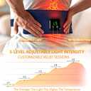 Red Light Therapy Belt, Cordless Infrared Light Therapy Wrap Red Light Therapy Device Infrared Heating Pads for Body with Timer for Back Shoulder Waist Muscle Pain Relief for Gift Women Men