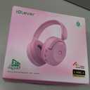 iClever BTH20 Active Noise Cancelling Headphones for Kids, 60H Play Time,Type C Fast Charging, Safe Volume 80dBA, Bluetooth5.4, Award-Winning Kids Headphones Wireless for iPad Tablet Airplane, Pink