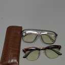 racico Computer Blue Light Blocking Glasses Blue Light Glasses Men Women, Anti Blu-Ray Clear Gaming Glasses Lenses (A1 Mattle Tea)