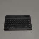 Ultra-Slim Bluetooth Keyboard Portable Mini Wireless Keyboard Rechargeable for Apple iPad iPhone Samsung Tablet Phone Smartphone iPadOS iOS Android (10 inch Black)