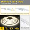 Armacost Lighting RibbonFlex Pro Outdoor 16.4 ft 120V Plug-in Soft White 3000K LED Strip Light Kit 149430