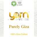 Purely Giza, Yarn Everse, 100% Giza Egyptian Cotton Yarn, Matte Finish, 50g/125m Skein  Soft Yarn for Knitting & Crochet, Mercerized, Non-Splitting, Ideal for Baby & Summer Projects (5, 51)