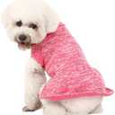 Dog Sweater, Dog Sweaters for Small Dogs, 2, 3 Pack Warm Soft Pet Clothes for Puppy, Medium Large Cat, Dogs Girl or Boy, Dog Shirt for Winter Christmas (Dress Pink+Purple+HotPink, XX-Small)