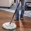 KeFanta Self-Wringing Twist Mops for Floor Cleaning, Microfiber Floor mop with 57 " Long Handle, Cotton Wet Mop for Hardwood Tile Kitchen Bathroom Patio Garage Commercial Household