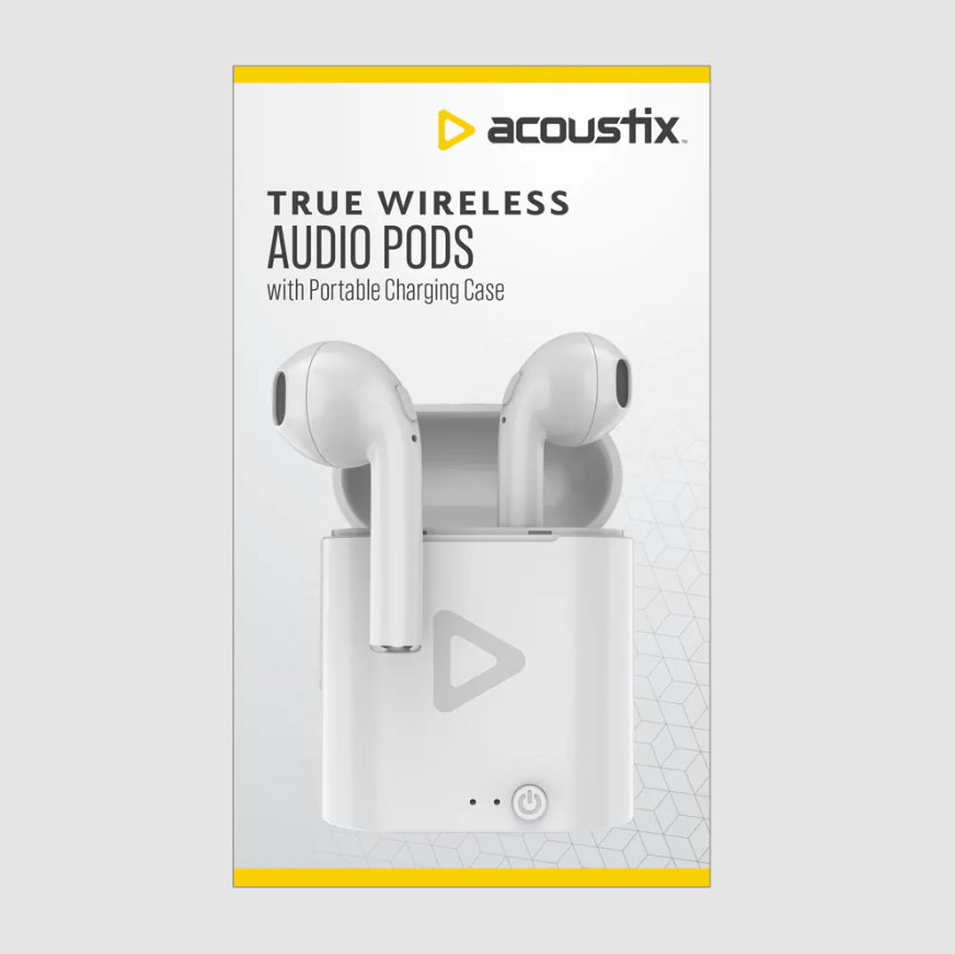 Acoustix True Wireless Earbuds - White
