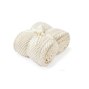Amelie Home Soft Cozy Chenille Knit Throw Blanket 50"x60"