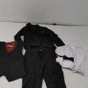 Boys Suits 5 Pieces Slim Fit Blazer Pants Black Blue Outfit Suit for Wedding
 4T