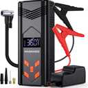 Portable Jump Starter with Air Compressor - 3000A Car Battery Jumper Starter, 150PSI Auto Off Tire Inflator, 12V Battery Booster Pack with LCD Display, Light