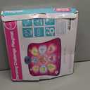 SUNLIN Dance Mat - Rhythm Step Play Mat - Dance Game Toy Pad with LED Lights, Gift for Kids Girls 3-12, Adjustable Volume, Built-in Music, 3 Challenge Levels (Pink)