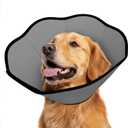 MIDOG Dog Cone Collar After Surgery, Soft Dog Cone Alternative to Stop Licking,Adjustable Elizabethan Recovery Cones for Dogs (XL, Grey)