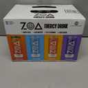 ZOA Zero Sugar Energy Drinks, Variety Pack - Sugar Free with Electrolytes, Healthy Vitamin C, Amino Acids, Essential B-Vitamins, and Caffeine from Green Tea (MS, TP, FG, WO)- 12 Fl Oz (12-Pack) EXP: 08/14/2026