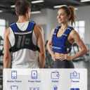 Weighted Vests for Women Men, 8 lb Weighted Vest with Storage Pockets, Rucking Vest with Reflective Stripe, Adjustable Straps Weight Vest for Running, Walking, Workout, Training