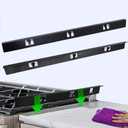 Stove Gap Covers,Stove Gap Filler, Range Trim Kit, Stove Gap Guards, Heat Resistant and Easy to Clean (black-26)
