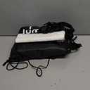 LUMARA Toddler Airplane Bed - Inflatable Airplane Bed for Toddlers, Plane Baby Seat Extender for Kids - Blow Up Air Mattress for Child Flight Sleep with Safety Belt, Innovative Valves, No Pump Blue